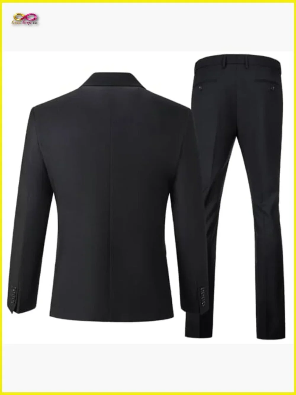 Slim Fit 3 Piece Suit Set Classic Elegant Formal Wedding Prom Party Wear